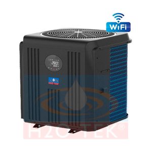 Bomba de calor inverter para alberca o piscina tipo vertical cap. 12.5 kw marca H2OTEK